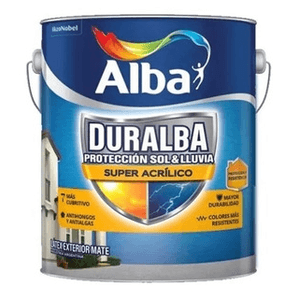 LATEX EXTERIOR DURALBA MATE ROJO TANINO 1 L