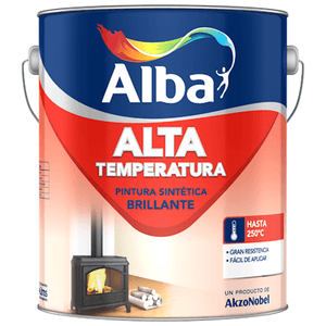 ESMALTE SINTÉTICO ALA TEMPERATURA ALUMINIO BRILLANTE 1 L
