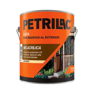 LACA PARA MADERAS EXTERIOR MELACRÍLICA BRILLANTE 4 L