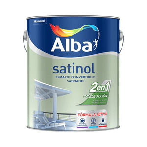 SATINOL CONVERTIDOR + ANTIÓXIDO 2 EN 1 SATINADO NEGRO 4 L