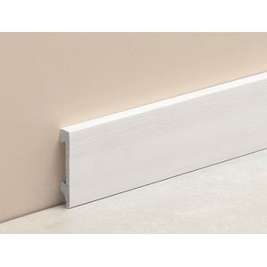 ZOCALO EPS PLAIN 70MM - 2.5 M TEXTURADO BLANCO