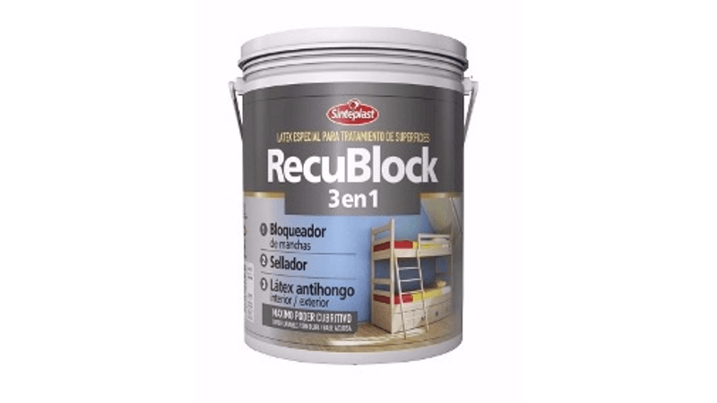 SINTEPLAST RECUBLOCK 3 EN 1 (BLOQ. DE MANCHAS) 4LT