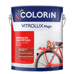 ESMALTE SINTÉTICO 3EN1 BLANCO BRILLANTE VITROLUX MAGIC 1 L