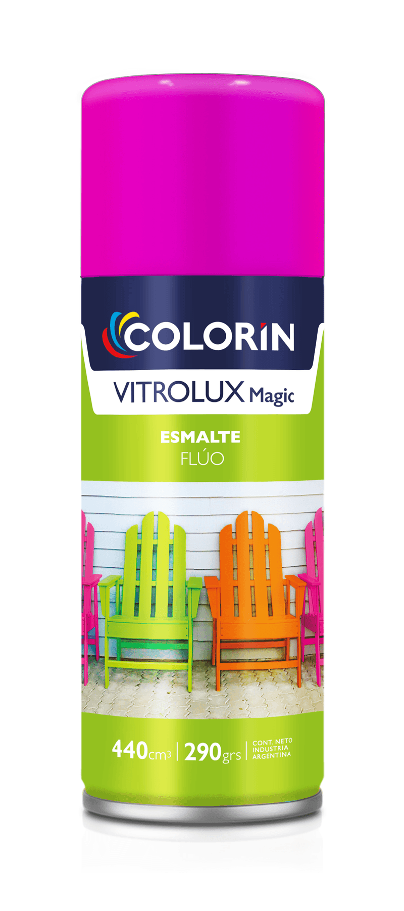 AEROSOL ESMALTE FLUO NARANJA VITROLUX MAGIC 440 CC