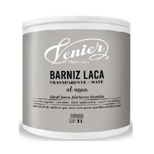 LACA PARA PINTURA ATIZADA AL AGUA MATE 1 L