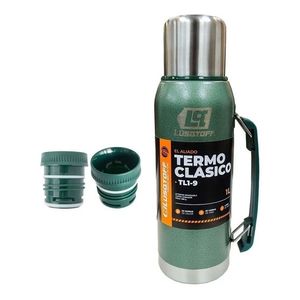 Termo Verde 1 Litro Acero Inoxidable
