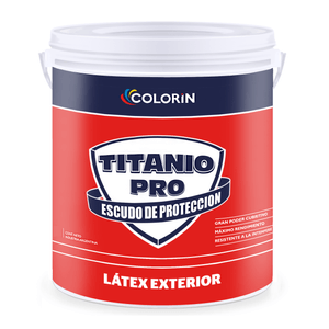 LATEX EXTERIOR BLANCO MATE TITANIO PRO 4 L