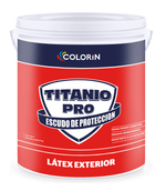 LATEX EXTERIOR BLANCO MATE TITANIO PRO 10 L