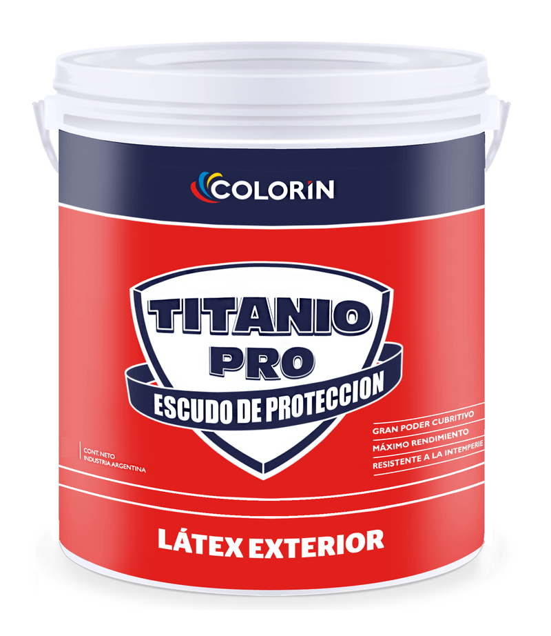 LATEX EXTERIOR BLANCO MATE TITANIO PRO 10 L