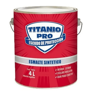 ESMALTE BLANCO BRILLANTE TITANIO 4 L