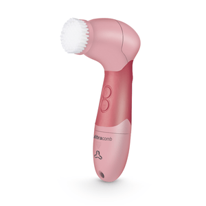 CEPILLO FACIAL ROSA VINTAGE CON 4 ACCESORIOS MS2004