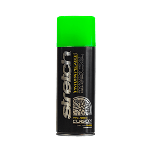 STRETCH PINTURA EN AEROSOL REMOVIBLE VERDE FLUO 440 CC