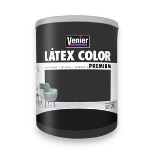 LÁTEX COLOR INTERIOR / EXTERIOR NEGRO ELEGANTE 1.25L