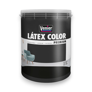LÁTEX COLOR INTERIOR / EXTERIOR NEGRO ELEGANTE 5 L