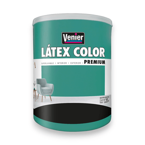 LÁTEX COLOR INTERIOR / EXTERIOR MATE TURQUESA LIBERADOR 1.25L