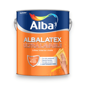 LATEX INTERIOR ALBALATEX ULRALAVABLE MATE BLANCO ABA 20 L
