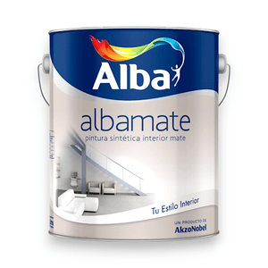 ESMALTE SINTÉTICO ALBAMATE BLANCO MATE 4 L