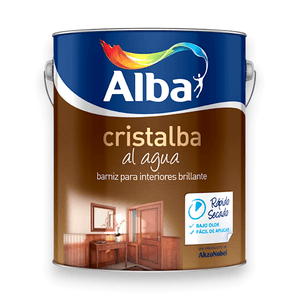BARNIZ CRISTALBA AL AGUA INTERIOR BRILLANTE 4 L