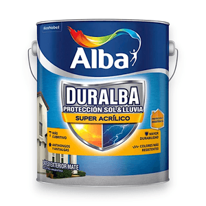 LATEX EXTERIOR DURALBA MATE GRIS CEMENTO 4 L
